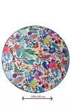 Kylpyhuonematto, monivärinen, Halkaisija 100 cm, antibakteerinen, liukumaton - Kylpyhuonematot ja kosteantilan matot - 8681875587906 - 3