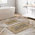 Kylpyhuonematto Setti 2-osainen, Monivärinen, 100% Polyesteri, 850 gr/m², Koko 50x60 cm ja 60x100 cm, Konepestävä - Kylpyhuonematot ja kosteantilan matot - 8683342420396 - 2