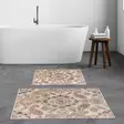 Kylpyhuonematto Setti 2 kpl - Monivärinen, 100% Polyesteri, 850 gr/m², Koko 50x60 cm ja 60x100 cm, Konepestävä - Kylpyhuonematot ja kosteantilan matot - 8683342420426 - 2