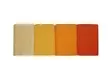 Kylpypyyhesetti (4 kpl), vaaleankeltainen keltainen vaalea oranssi oranssi, 70 x 140 cm, pehmeä, imukykyinen, kestävä - Pyyhkeet ja kylpytakit - 8681181631126 - 3
