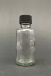 Lasipullosetti 12 kpl - Keittiötarvikkeet - Läpinäkyvä Musta - 100% Lasi - 3,3 x 7,8 cm - Astianpesukoneen kestävä - Tarjoiluastiat - 8684283873616 - 3