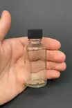 Lasipullosetti 12 kpl - Keittiötarvikkeet - Läpinäkyvä Musta - 100% Lasi - 3,3 x 7,8 cm - Astianpesukoneen kestävä - Tarjoiluastiat - 8684283873616 - 4