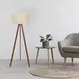 Lattiavalaisin, beige, 140 cm korkea, moderni, skandinaavinen - Lattia- ja pöytävalaisimet - 8682870259416 - 2