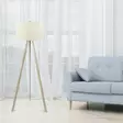Lattiavalaisin, kerma tammi, 38 x 140 cm, kestävä, käytännöllinen, tyylikäs - Lattia- ja pöytävalaisimet - 8681875052466 - 2