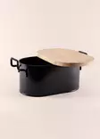 Leipälaatikko 100% Galvanoitu Musta 39x22x16 cm - Tyylikäs ja Kestävä Leipälaatikko Keittiöön - Päivittäiskeittiötarvikkeet - 8684283609826 - 6