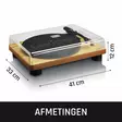Levysoitin sisäänrakennetuilla kaiuttimilla USB-koodauspuu - Levysoittimet ja neulat - 8711902035756 - 57