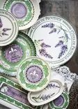 Lilac Värinen Keraaminen Tarjotinsetti (2 kpl) - Tyylikäs ja Kestävä Astiasetti, Koko 29 x 17 x 2 cm, Astianpesukoneen Kestävä - Lautaset - 8684283617036 - 5