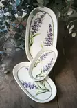 Lilac Värinen Keraaminen Tarjotinsetti (2 kpl) - Tyylikäs ja Kestävä Astiasetti, Koko 29 x 17 x 2 cm, Astianpesukoneen Kestävä - Lautaset - 8684283617036 - 2