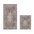 Luxus Kylpyhuonemattosetti (2 kpl), harmaanruskea, 50 x 60 cm ja 60 x 100 cm, pehmeä, liukumaton - Kylpyhuonematot ja kosteantilan matot - 8683342421416 - 1