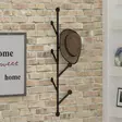 Metallinen Musta Seinäkoukku - Monikäyttöinen 100% Metallinen Naulakko, 22x94x5 cm, Asennusvalmis, Moderni Teollinen Design - Naulakot - 8681875224566 - 2