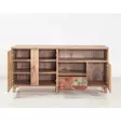 Moderni TV-taso Atlantic Pine - 160x65x45 cm, Melamiinipinnoitettu, Useita Hyllyjä, Lisäsäilytystilaa, Kiinnitettävä Seinäkiinnitys - TV-tasot - 8681875323016 - 6