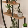 Monikäyttöinen Kirjahylly - 100% Melamiinipinnoitettu Lastulevy, 18 mm, Metalli, 85x180x35 cm, Atlantin Mänty Musta - Kirjahyllyt - 8682870763616 - 4