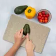 Monivärinen 100% Karkaistu Lasi Leikkuulauta 20x30 cm - Antibakteerinen, Helppo Puhdistaa, Liukumaton - Keittiötyövälineet - 8684283727186 - 2