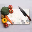 Monivärinen 100% Karkaistu Lasi Leikkuulauta 20x30 cm - Antibakteerinen, Helppo Puhdistaa, Liukumaton Silikonijalat - Keittiötyövälineet - 8684283725236 - 3