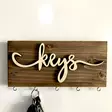 Monivärinen 100% Massiivipuinen Avainnaulakko - Tyylikäs ja Kestävä Seinäkoriste 40 x 14 x 3 cm - Huonekalut - 8683342945806 - 2