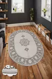 Monivärinen 140x220 cm Antibakteerinen Polyesterimatto - 3D Digitaalinen Painatus, Konepestävä, Liukumaton Alusta - Suuret ja keskikokoiset matot - 8682870609976 - 2
