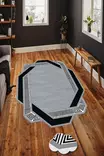 Monivärinen 50x80 cm Antibakteerinen 3D Digitaalipainettu Polyesterimatto - Konepestävä, Liukumaton, 8 mm Nukka - Pienet matot ja käytävämatot - 8682870613126 - 2