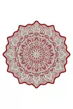 Monivärinen 60 cm Antibakteerinen Konepestävä Matto - 100% Polyesteri, 3D Digitaalinen Painatus, Liukumaton Alapuoli - Pyöreät matot - 8682870613256 - 1
