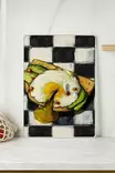 Monivärinen Antibakteerinen 100% Karkaistu Lasi Leikkuulauta 20x30 cm - Helppo Puhdistaa, Liukumaton, Ei Astianpesukoneeseen - Keittiötyövälineet - 8684283731626 - 3