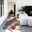 Monivärinen eteisen matto käytävämatto 100x150 cm - 3D Digitaalipainettu, Antibakteerinen, Liukumaton, Konepestävä, 100% Polyesteri - Suuret ja keskikokoiset matot - 8682870634176 - 1