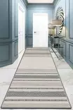 Monivärinen eteisen matto käytävämatto 80x300 cm - 100% Polyesteri, Antibakteerinen, Konepestävä, Liukumaton, 10 mm Nukka, 700 gr/m² - Pienet matot ja käytävämatot - 8683342196086 - 1