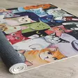 Monivärinen Konepestävä Antibakteerinen Matto 80x150 cm - Puuvilla/Polyesteri, Liukumaton, Konekudottu, 6 mm Paksuus - Pienet matot ja käytävämatot - 8683743510696 - 4