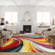 Monivärinen Konepestävä Antibakteerinen Puuvillamatto 180x280 cm - Liukumaton, Konekudottu, Digitaalipainettu - Suuret ja keskikokoiset matot - 8683743505616 - 2