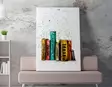 Monivärinen Koristeellinen Canvas-taulu 50x70 cm - Anonyymin Taiteilijan Mystinen Teos Puukehyksellä - Taulut ja kehykset - 8683342997256 - 2