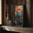 Monivärinen Koristeellinen Kehystetty MDF-maalaus - 25 x 50 x 3,5 cm - Tyylikäs Seinäkoriste Kotiin - Taulut ja kehykset - 8684282615736 - 2