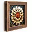 Monivärinen Koristeellinen Kehystetty MDF-Maalaus 3 kpl - 16x16x2 cm - UV-Painettu - 100% Kuusipuu Kehys - Taulut ja kehykset - 8684283650156 - 4