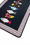 Monivärinen Kylpyhuonematto 80x100 cm - 100% Polyesteri, Antibakteerinen, Liukumaton, Konepestävä, 700 gr/m², 10 mm Paksuus - Kylpyhuonematot ja kosteantilan matot - 8683342286756 - 2