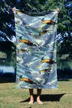 Monivärinen Rantapyyhe 70x130 cm - Pehmeä ja Imukykyinen Polyesteri/Polyamidi Mikrokuitukangas - Kylpyhuoneen Ylellisyys - Pyyhkeet ja kylpytakit - 8684282665946 - 2