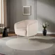 Nojatuoli, beige, 70 cm x 82 cm x 82 cm, mukava, kestävä - Nojatuolit - 8683742976066 - 3