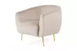 Nojatuoli, beige, 70 cm x 82 cm x 82 cm, mukava, kestävä - Nojatuolit - 8683742976066 - 4