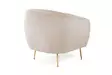 Nojatuoli, beige, 70 cm x 82 cm x 82 cm, mukava, kestävä - Nojatuolit - 8683742976066 - 7