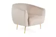 Nojatuoli, beige, 70 cm x 82 cm x 82 cm, mukava, kestävä - Nojatuolit - 8683742976066 - 5