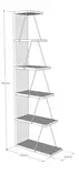 Olohuoneen Kalustesetti - Anthracite Musta - 100% Melamiinipinnoitettu Lastulevy - Metallirunko - Useita Hyllyjä - 3 Pakettia - Huonekalut - 8683742690146 - 1