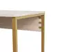 Opiskelupöytä, travertiini kulta, 240cm x 74cm x 60cm, kestävä, tilava, tyylikäs - Työpöydät - 8684282978596 - 7