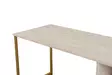 Opiskelupöytä, travertiini kulta, 240cm x 74cm x 60cm, kestävä, tilava, tyylikäs - Työpöydät - 8684282978596 - 8