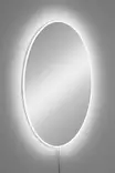 Peilikaappi LED-valaistuksella, Valkoinen, Särkymätön 5mm Akryylipeili MDF-taustalla, 40x60cm, 12V Neonraita - Peilit - 8684282468806 - 3