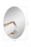 Peilikaappi LED-valaistuksella, Valkoinen, Särkymätön 5mm Akryylipeili MDF-taustalla, 40x60cm, 12V Neonraita - Peilit - 8684282468806 - 7