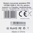 PNI CP200 USB-C langaton muunnosmoduuli, 5V-1A, autoille, joissa on Carplay, Android Auto tehtaalta kaapelin kautta - PNI tuotteet - 5949066542046 - 9
