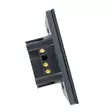 PNI SH222 lasi kaksoiskosketuskytkin, musta LED-ilmaisimella, 10A, 2X200W - PNI tuotteet - 5949066530036 - 5