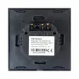 PNI SH222 lasi kaksoiskosketuskytkin, musta LED-ilmaisimella, 10A, 2X200W - PNI tuotteet - 5949066530036 - 6