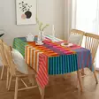 Pöytäliina, monivärinen, 140 x 220 cm, kestävä, helppohoitoinen - Pöytäliinat ja tabletit - 8684283796366 - 2