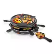 Raclette / Gourmet-setti | 6 henkilöä | 800 W | Ø 29 cm | Tarttumaton pinnoite - Keittiön erikoiskoneet ja grillit - 8711902090076 - 52