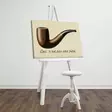 René Magritte Monivärinen Seinäkoriste: 100% Mokkanahkainen 45x70 cm Taulu Puisella 3 cm Kehyksellä - Taulut ja kehykset - 8681875399516 - 4