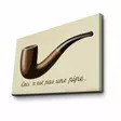 René Magritte Monivärinen Seinäkoriste: 100% Mokkanahkainen 45x70 cm Taulu Puisella 3 cm Kehyksellä - Taulut ja kehykset - 8681875399516 - 1