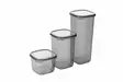Säilytyslaatikko-setti (9 osaa), antrasiitti, 10 x 10 x 9,5 cm / 550 ml, kestävä, BPA-vapaa - Muovilaatikot ja säilytyslaatikot - 8683742868996 - 4