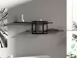 Seinähylly, antrasiitti musta, 120 cm leveä, kestävä, helppo asentaa - Seinähyllyt - 8683743246816 - 2